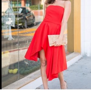 Elliatt from Revolve red strapless dress NWT